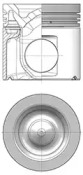 Поршень KOLBENSCHMIDT 41518600