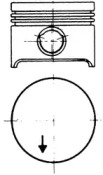 Поршень KOLBENSCHMIDT 90056800