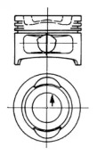 Поршень KOLBENSCHMIDT 90129700