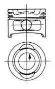 Поршень KOLBENSCHMIDT 90264700