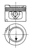 Поршень KOLBENSCHMIDT 91513620