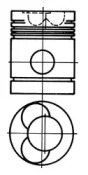 Поршень KOLBENSCHMIDT 91571600