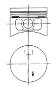 Поршень KOLBENSCHMIDT 92396620