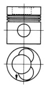 Поршень KOLBENSCHMIDT 92581600