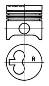 Поршень KOLBENSCHMIDT 92721600
