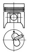 Поршень KOLBENSCHMIDT 92813600