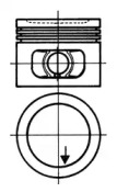 Поршень KOLBENSCHMIDT 93114701