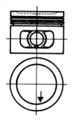 Поршень KOLBENSCHMIDT 93116700