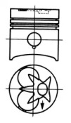 Поршень KOLBENSCHMIDT 93343620