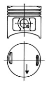 Поршень KOLBENSCHMIDT 93673700