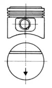 Поршень KOLBENSCHMIDT 93671600