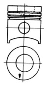 Поршень KOLBENSCHMIDT 93757600