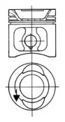 Поршень KOLBENSCHMIDT 93774620