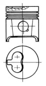 Поршень KOLBENSCHMIDT 93784700