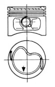 Поршень KOLBENSCHMIDT 93810600