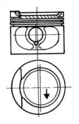 Поршень KOLBENSCHMIDT 93825600