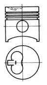 Поршень KOLBENSCHMIDT 93844700