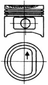 Поршень KOLBENSCHMIDT 93846800