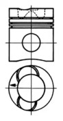 Поршень KOLBENSCHMIDT 93938600