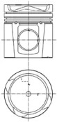 Поршень KOLBENSCHMIDT 99985600