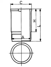 Гильза цилиндра KOLBENSCHMIDT 88544110