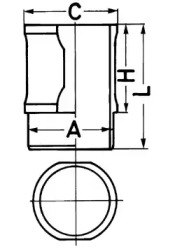 Гильза цилиндра KOLBENSCHMIDT 88592110