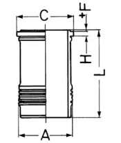 Гильза цилиндра KOLBENSCHMIDT 89162110