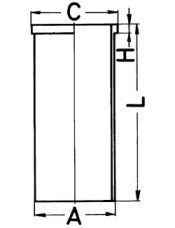 Гильза цилиндра KOLBENSCHMIDT 88588190