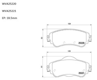 Комплект тормозных колодок AUTOMOTOR France PBP0034