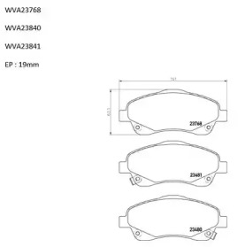 Комплект тормозных колодок AUTOMOTOR France ABP0083