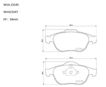 Комплект тормозных колодок AUTOMOTOR France PBP0085