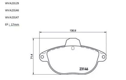 Комплект тормозных колодок AUTOMOTOR France PBP0110