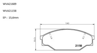 Комплект тормозных колодок AUTOMOTOR France PBP0351