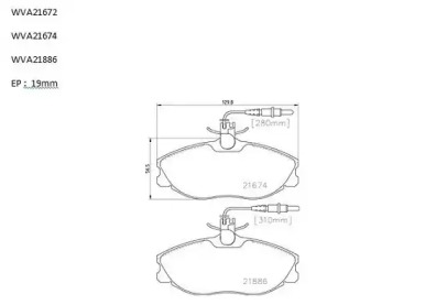 Комплект тормозных колодок AUTOMOTOR France PBP0607