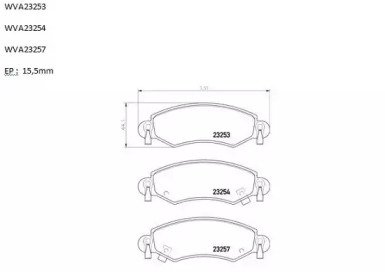 Комплект тормозных колодок AUTOMOTOR France PBP1248