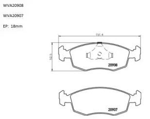 Комплект тормозных колодок AUTOMOTOR France PBP1360