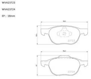 Комплект тормозных колодок AUTOMOTOR France ABP1583