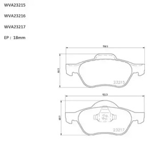 Комплект тормозных колодок AUTOMOTOR France PBP2091