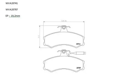 Комплект тормозных колодок AUTOMOTOR France PBP2402