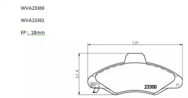 Комплект тормозных колодок AUTOMOTOR France ABP2488