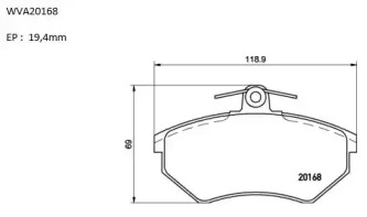 Комплект тормозных колодок AUTOMOTOR France PBP3031