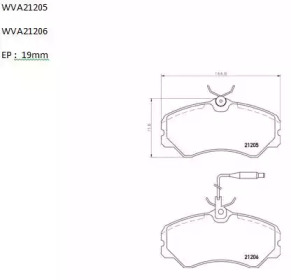 Комплект тормозных колодок AUTOMOTOR France PBP3254