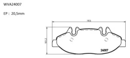 Комплект тормозных колодок AUTOMOTOR France ABP3345