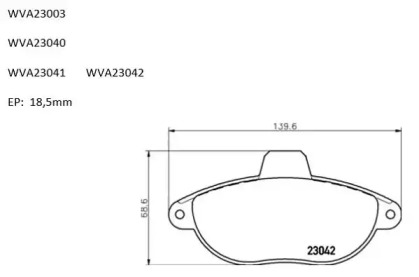 Комплект тормозных колодок AUTOMOTOR France PBP3687