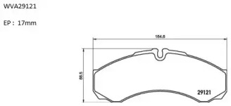 Комплект тормозных колодок AUTOMOTOR France PBP4086