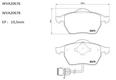 Комплект тормозных колодок AUTOMOTOR France ABP4182