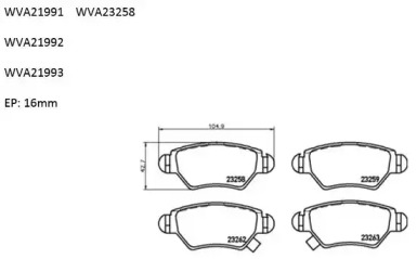 Комплект тормозных колодок AUTOMOTOR France ABP4226