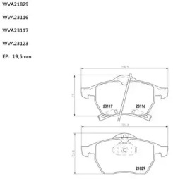 Комплект тормозных колодок AUTOMOTOR France ABP4236