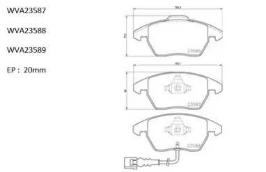 Комплект тормозных колодок AUTOMOTOR France ABP4278