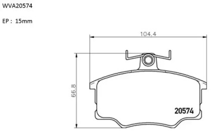 Комплект тормозных колодок AUTOMOTOR France PBP4286